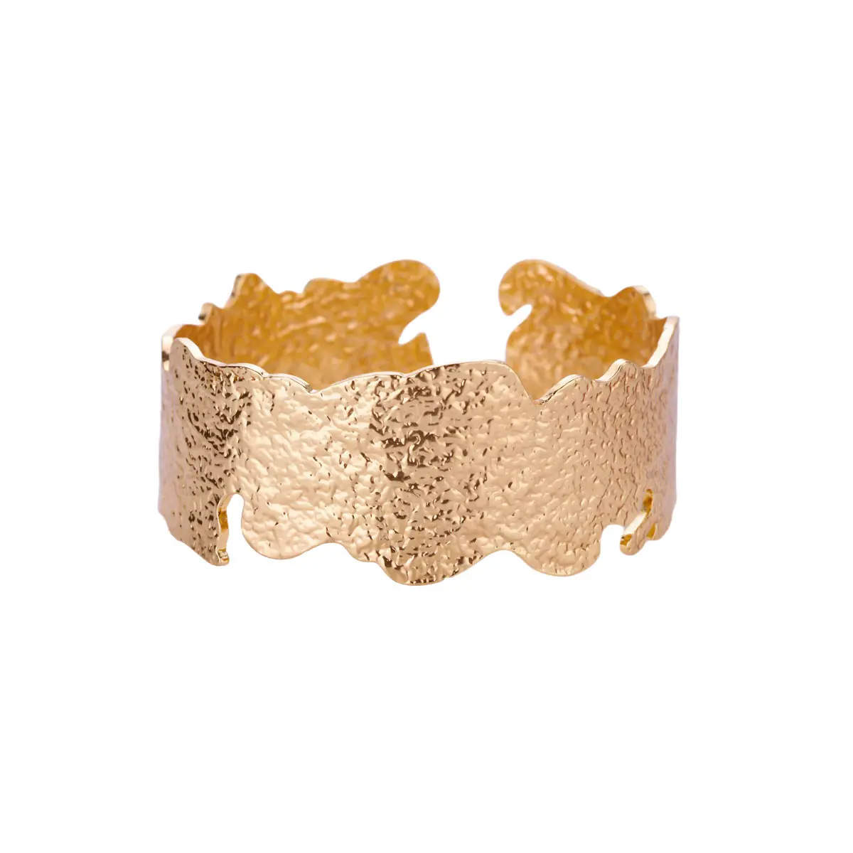 Textured Surface Cuff Bracelets for Women Men