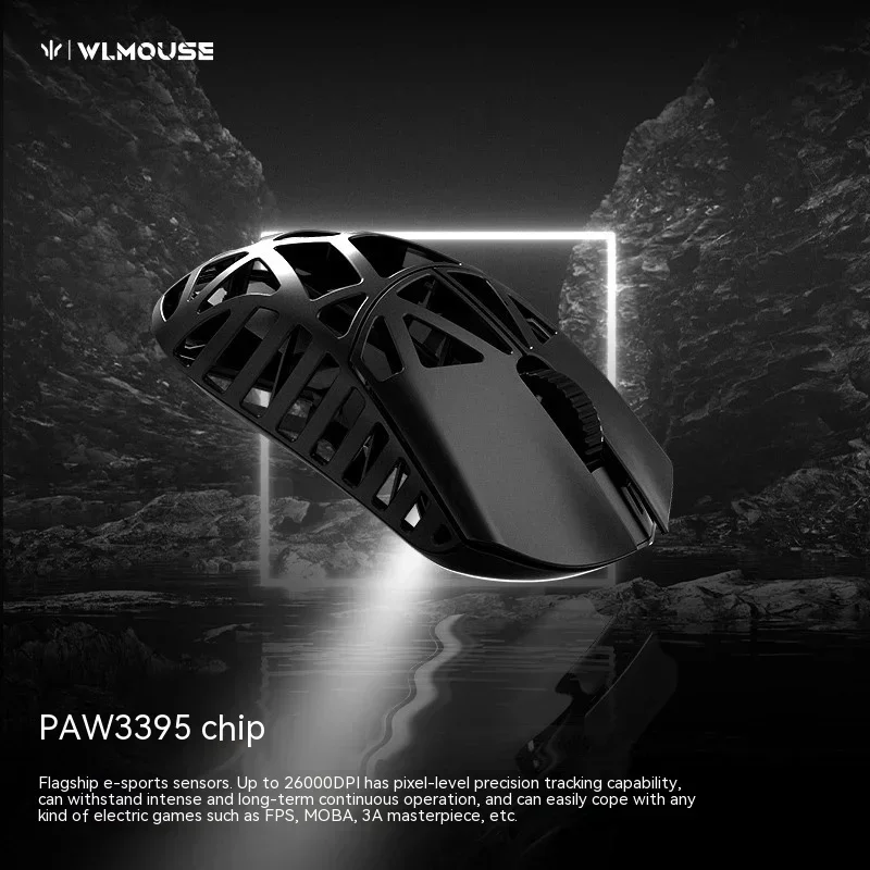 

Wanling WLmouse Beastx Mouse Dual Mode Wireless Lightweight RGB Paw3395 Mouse Game Computer Accessories Game Alloy Mouse Gift