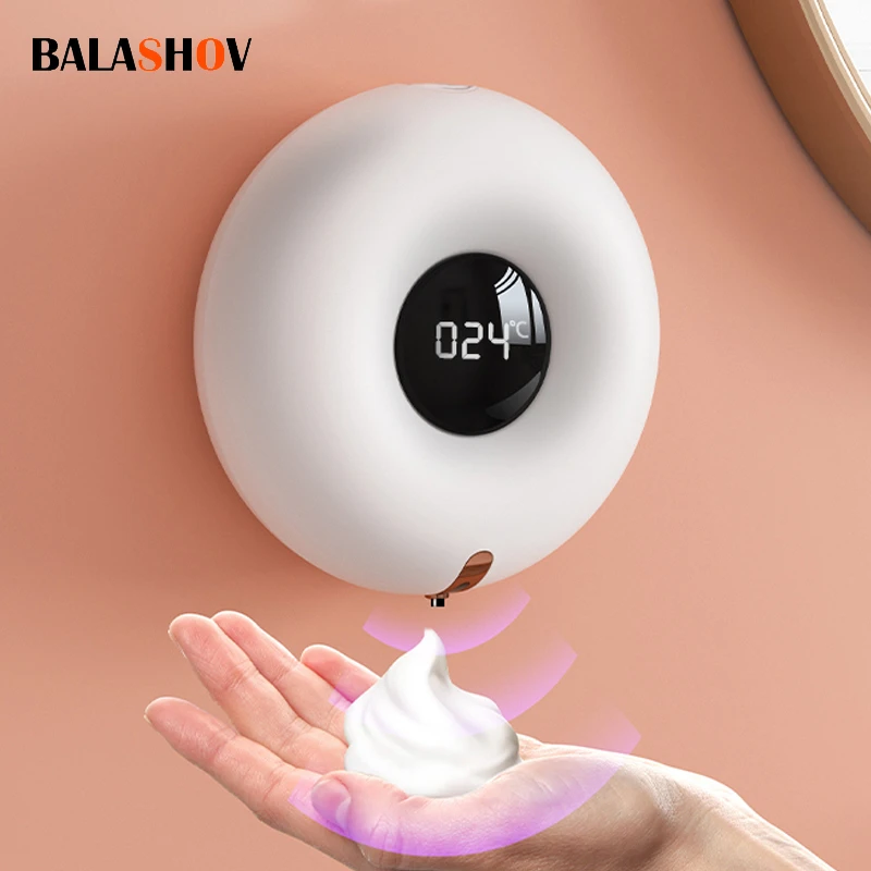 Cleaning Foam Machine Soap Dispenser Led Display Automatic Induction