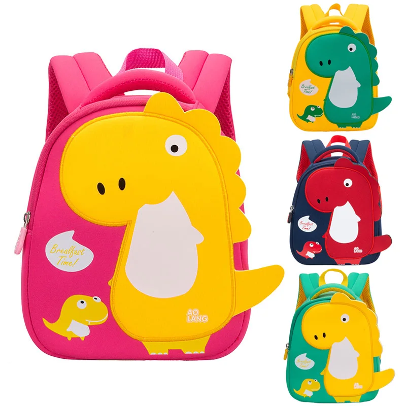 

New 3D Dinosaur School Bags Cartoon Kids Bag Cute Toddler School Boys Backpacks Kindergarten Children Pack Mochila Infantil