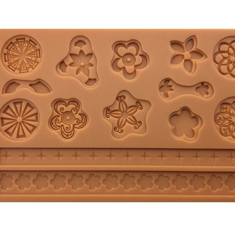 Schnürsenkel Silikon Sugarcraft Schokolade Cupcake Backform Harz Werkzeuge Fondant Kuchen Dekorieren Werkzeuge – Detail 14