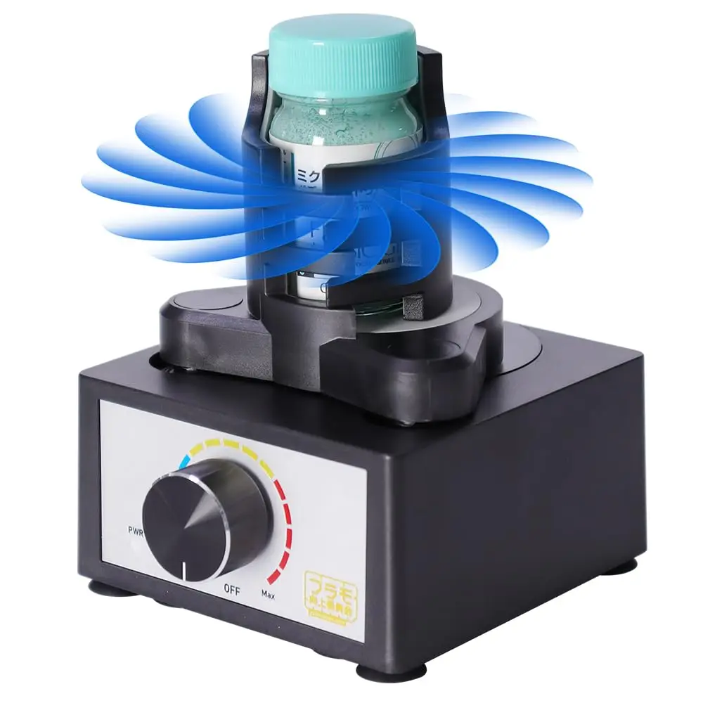 DIY/Gundam Model Paint Shaker, Hands-Free,300~2400rpm,Suitable 10-100ml,Three-Stage Speed,Paint Mix for Lab, Nail Polish