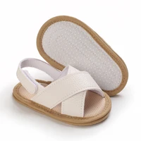 Prewalker 2022 New Summer Baby Cross Hollow Soft Soles Sandal 0-18 Month Toddler Flat Booker 3