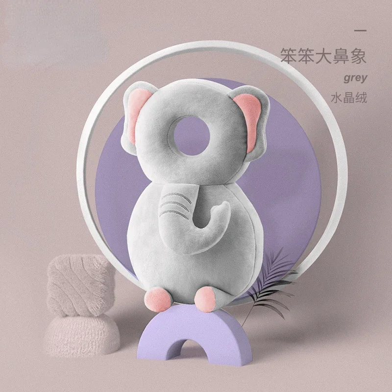 Newborn Headrest Security Pillows Backpack Toddler Baby Head Fall Protection Pad Cushion Cartoon Soft Security Pillows Backpack 6