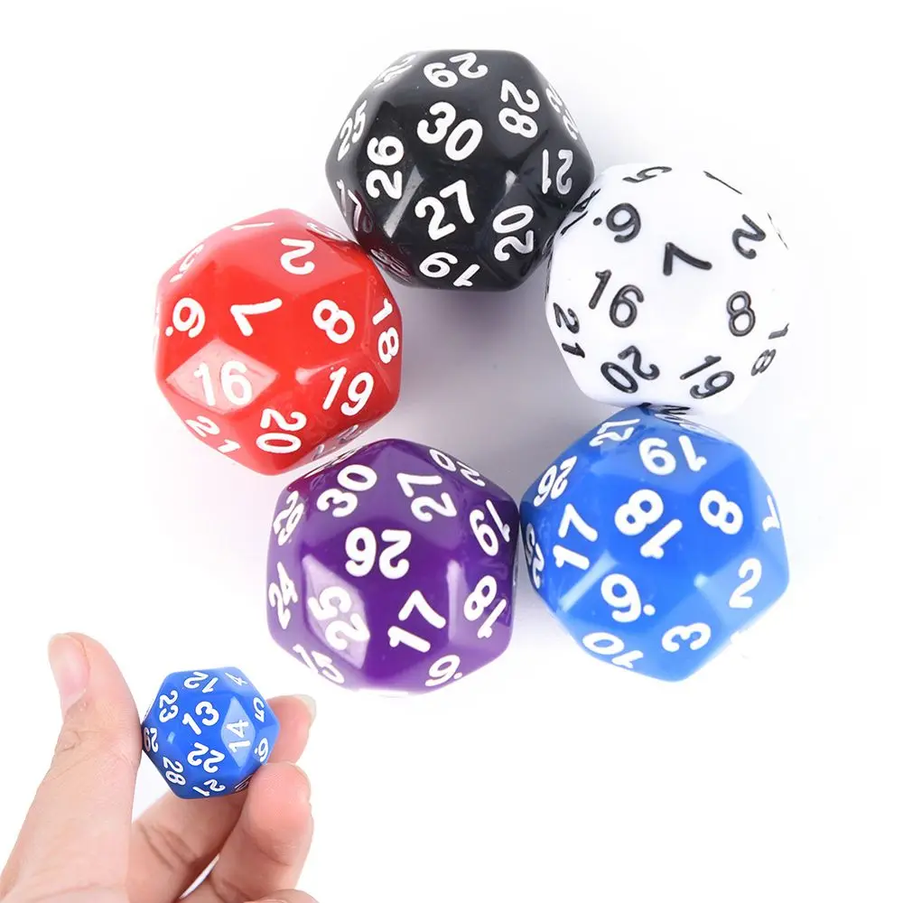 1Pcs 25MM 30 Sided Dice D30 Multi Sides Gaming Dice Party Accessories Gambling Supplies Adult Games Toys Gift