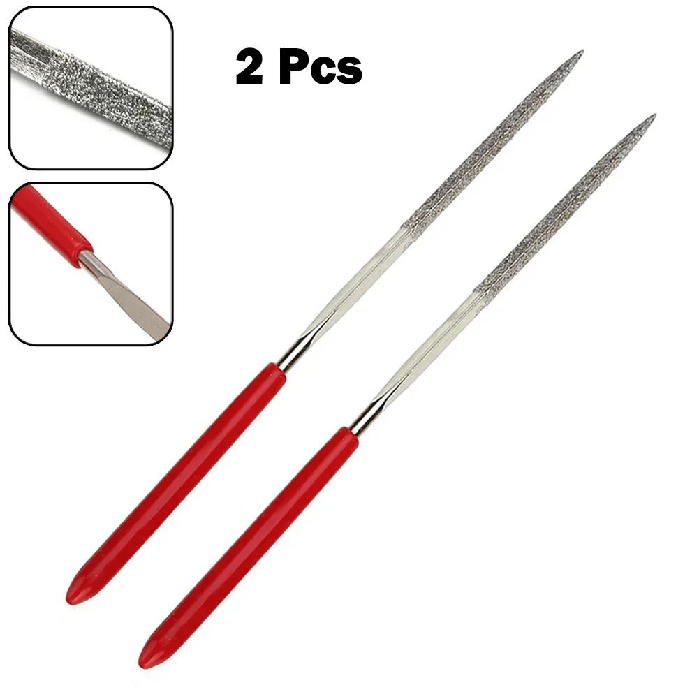 Triangular Diamond Needle File 3x140mm Grinding Polishing Files Set For Steel Stone Metal Wood Electronics Repair Tools needle file set needle file kit needle file needle files