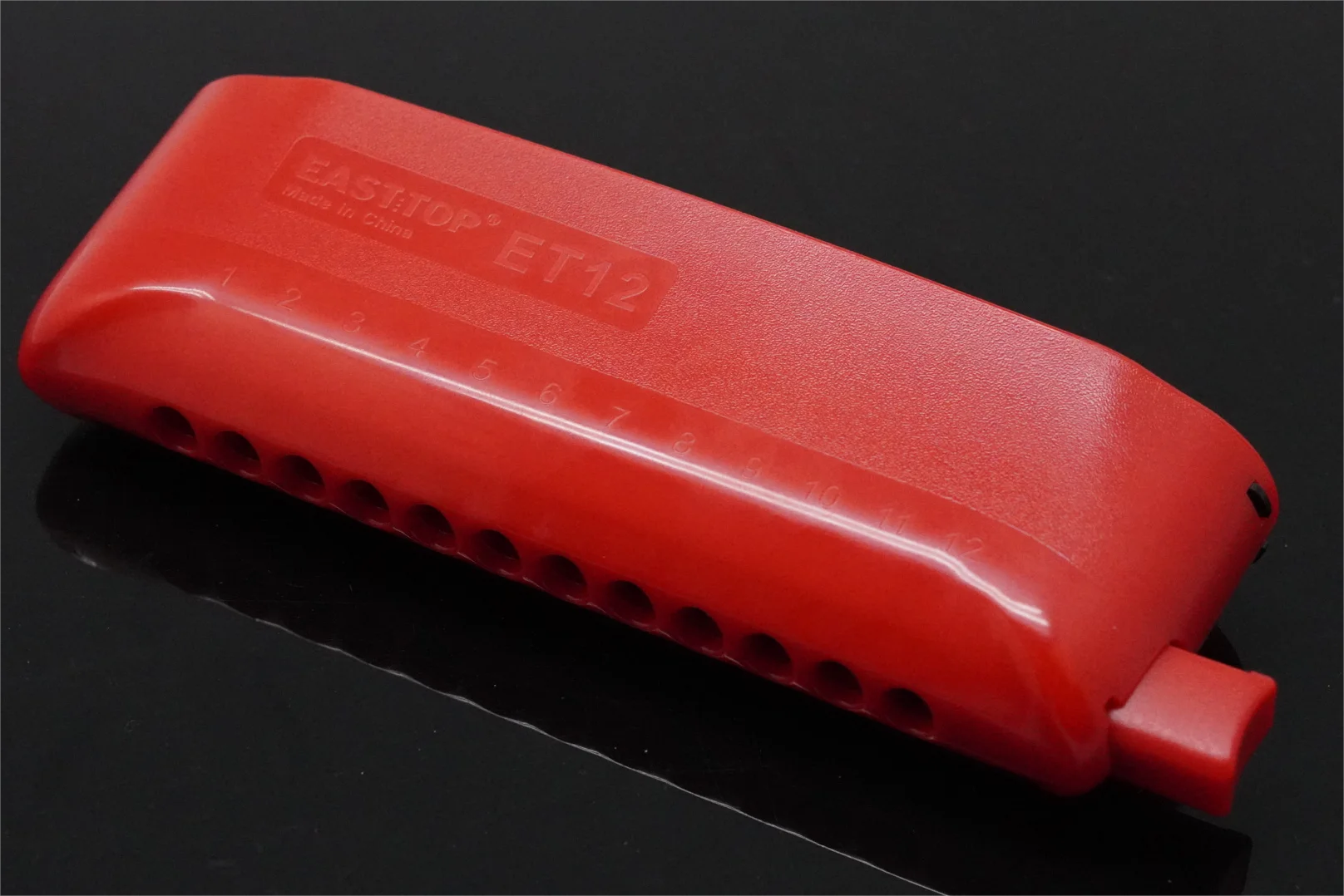 EAST TOP ET12-BK Chromatische mondharmonica voor volwassenen en professionals in uniek, modern design