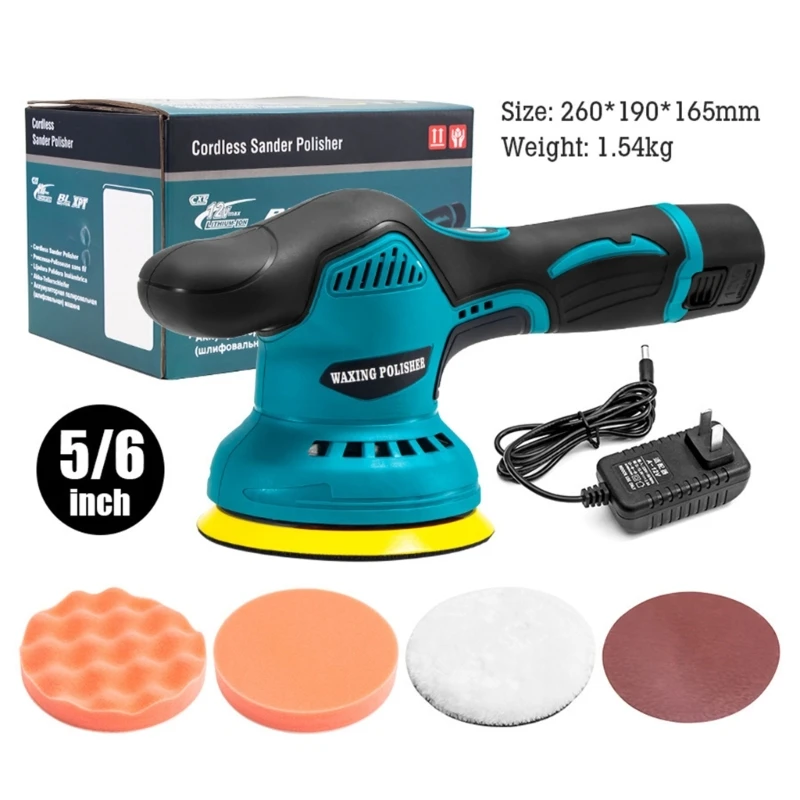 12V Cordless Car Polisher Wireless Car Beauty Waxing Auto Paint Care Furniture Polishing Machine Auto Washing Tool