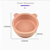 1PC New color Silicone Baby Tableware Set - Cute Bear Shape Suction Bowl for Toddler Eating Training Durable & Safe Dinner Plate 2