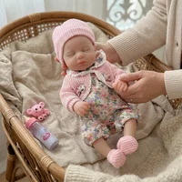 OtardDolls Loulou Can Open mouth Reborn Doll Baby Full Body Soft Silicone Bebe Doll Boy And Girl For Choose 2