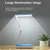 Foldable 26LED Desk Lamp Rechargeable Solar Bedside Table 4500K-6000K Flicker-free Eye Protection Table Lamp 2 Gears USB Charge 2