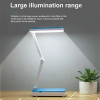 Foldable 26LED Desk Lamp Rechargeable Solar Bedside Table 4500K-6000K Flicker-free Eye Protection Table Lamp 2 Gears USB Charge 2
