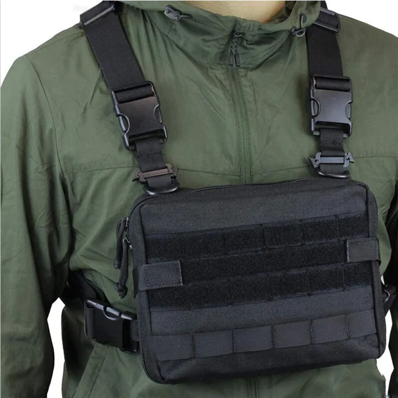

Тактический Жилет MOLLE для спорта на открытом воздухе, нагрудная сумка с крючком и защитой от кражи