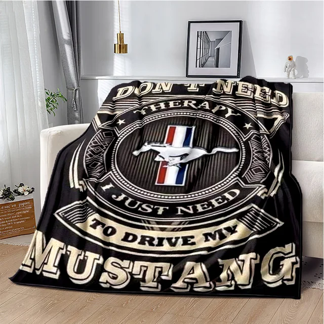 HD Ford 3D Mustang Car Logo Series Blanket: The Perfect Companion for Comfort and Style