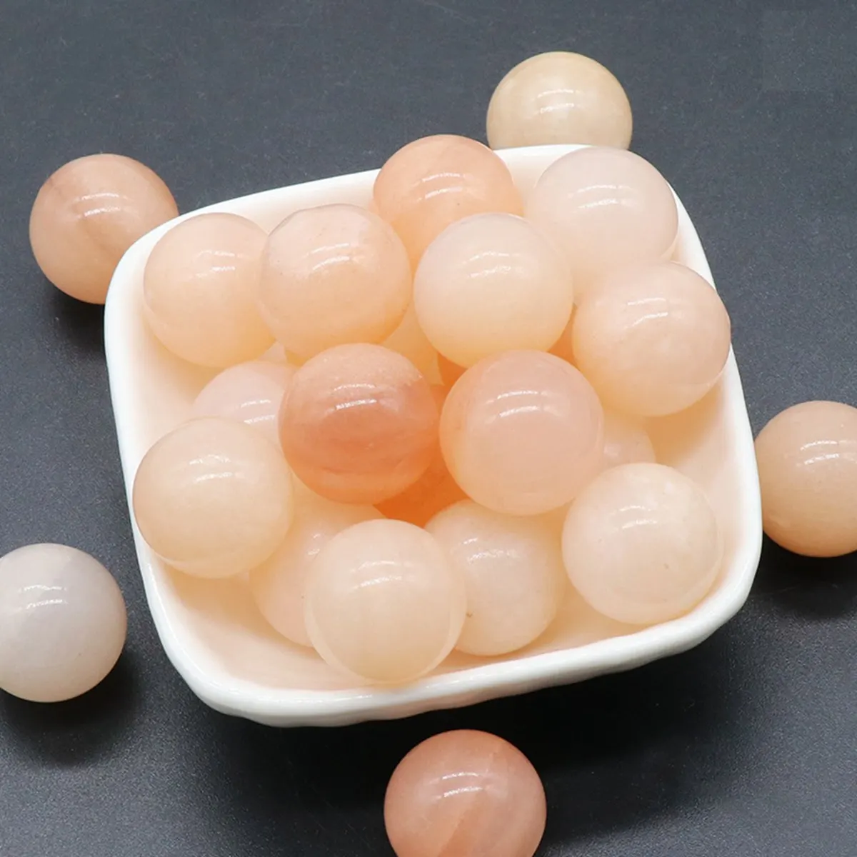 

16PCS 20MM Pink Aventurine Stress Relief Spheres & Balls Polished Meditation Balancing Home Decoration Crystal Beads