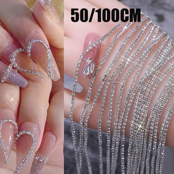 Luxury Crystal Chain Nail Charms 1