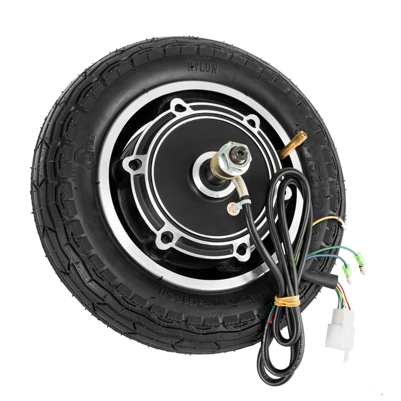 10 Pollici Adulto Scooter Elettrico 24V 36V 48V 350W Motore Ruota Motore Brushless Dc Con La Gomma Bicicleta Electrica Kit Bici Elettrica