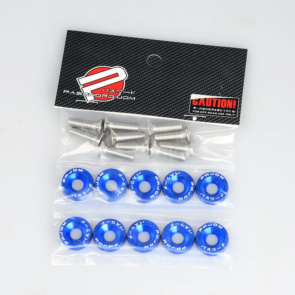 10 Pcs/Pack Auto Fender Washers and Bolt For Honda Civic Integra RSX EK EG DC
