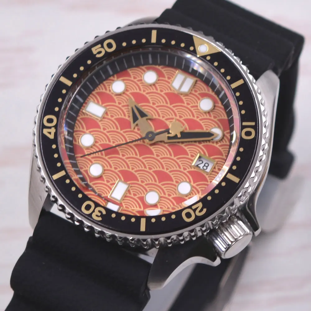 

PARNSRPE 42MM NH35A Automatic Mens Watch Sapphire Glass Luminous Solid Steel Case Steel Bracelet Men Mechanical Watches