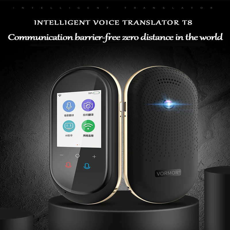 Traductor multilingüe, dispositivo de 200 países, traductor electrónico de  idiomas extranjeros, máquina de traducción 2,4 IN para viajeros - AliExpress