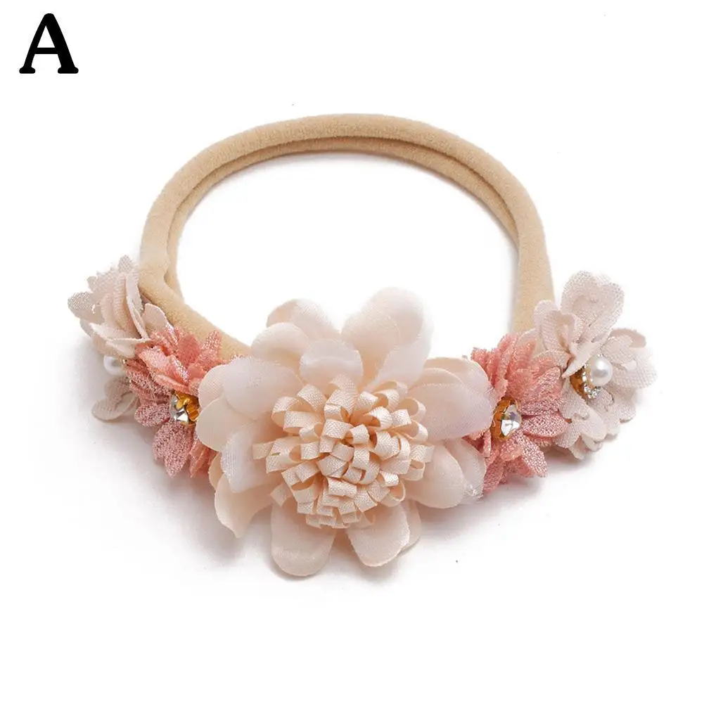 baby accessories diy New Bohemia Elastic Flower Kids Headband Baby Girls Toddler Headwear Cute Gifts Photo Props Kids Accessories Baby Accessories best of sale