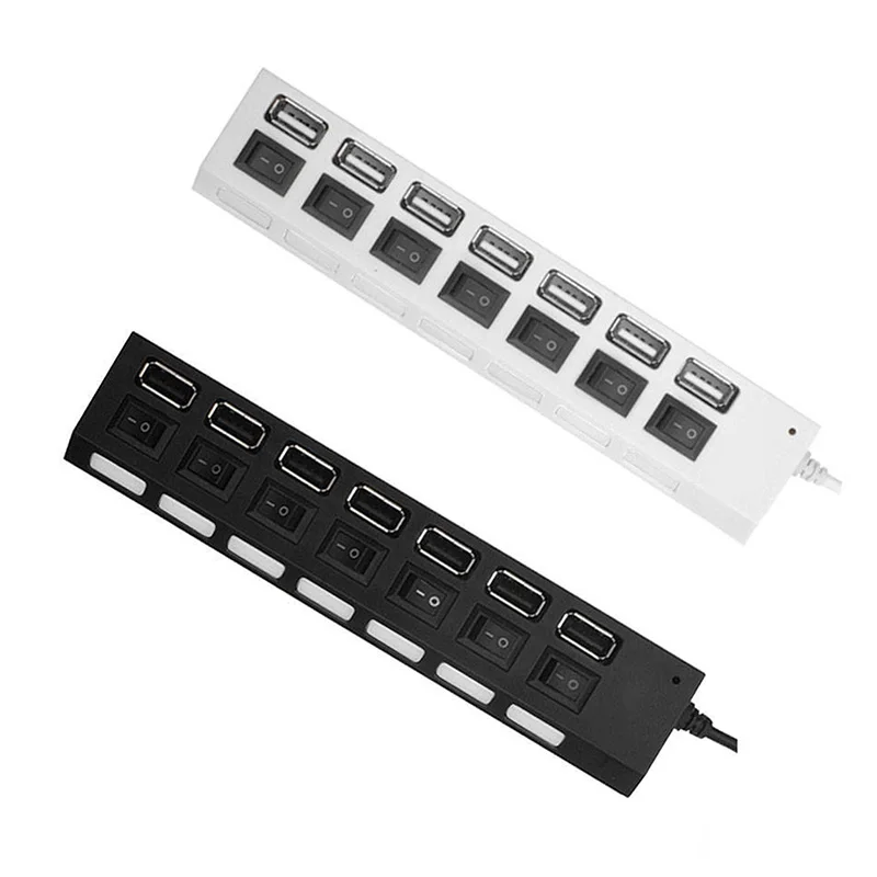 USB Hub 2.0 USB Splitter Multi Hub Adapter USB Several Ports Power Adapter With Switch Accessories For PC Laptop