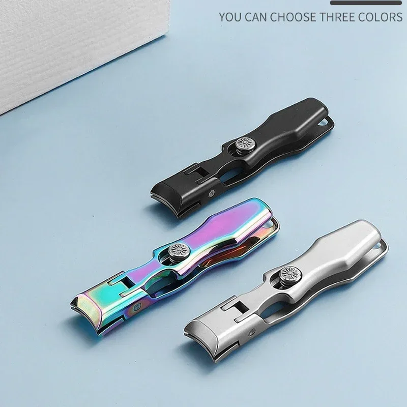 Large Opening Toenail Clipper Stainless Steel Splash-Proof Nail Clipper Portable Dead Skin Removal Cuticle Trimmer Manicure Tool
