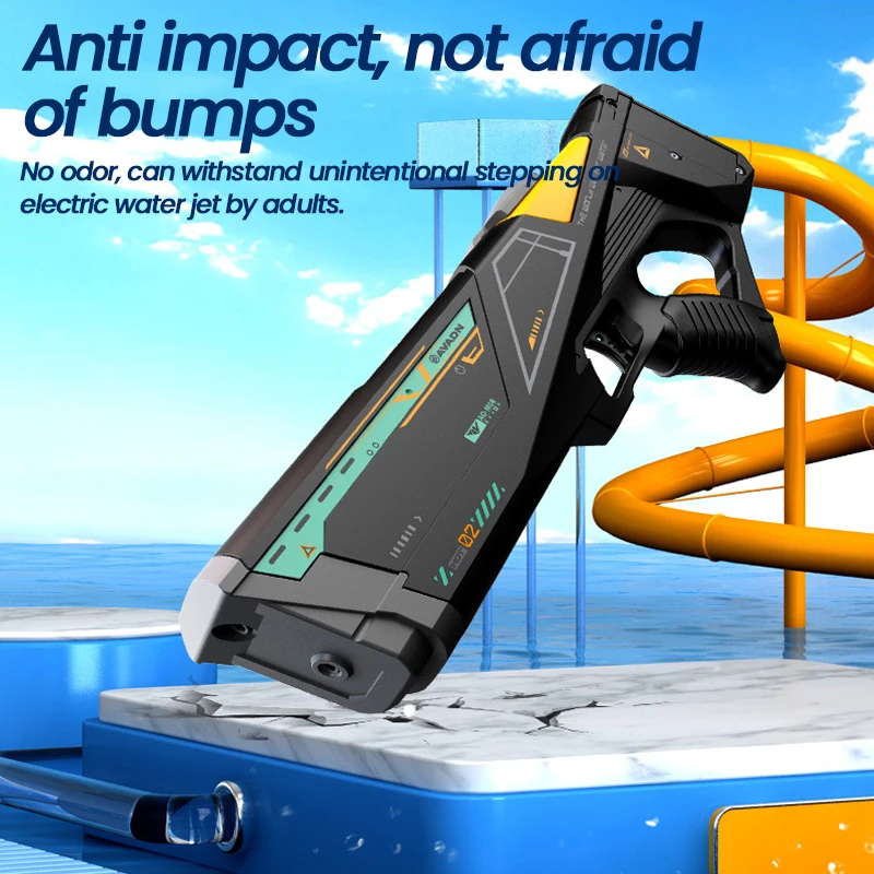 Summer Double Water Spray Electric Water Gun Outdoor High Pressure Fully Automatic Continuous Water Spray Toy Water Gun for Boys 5