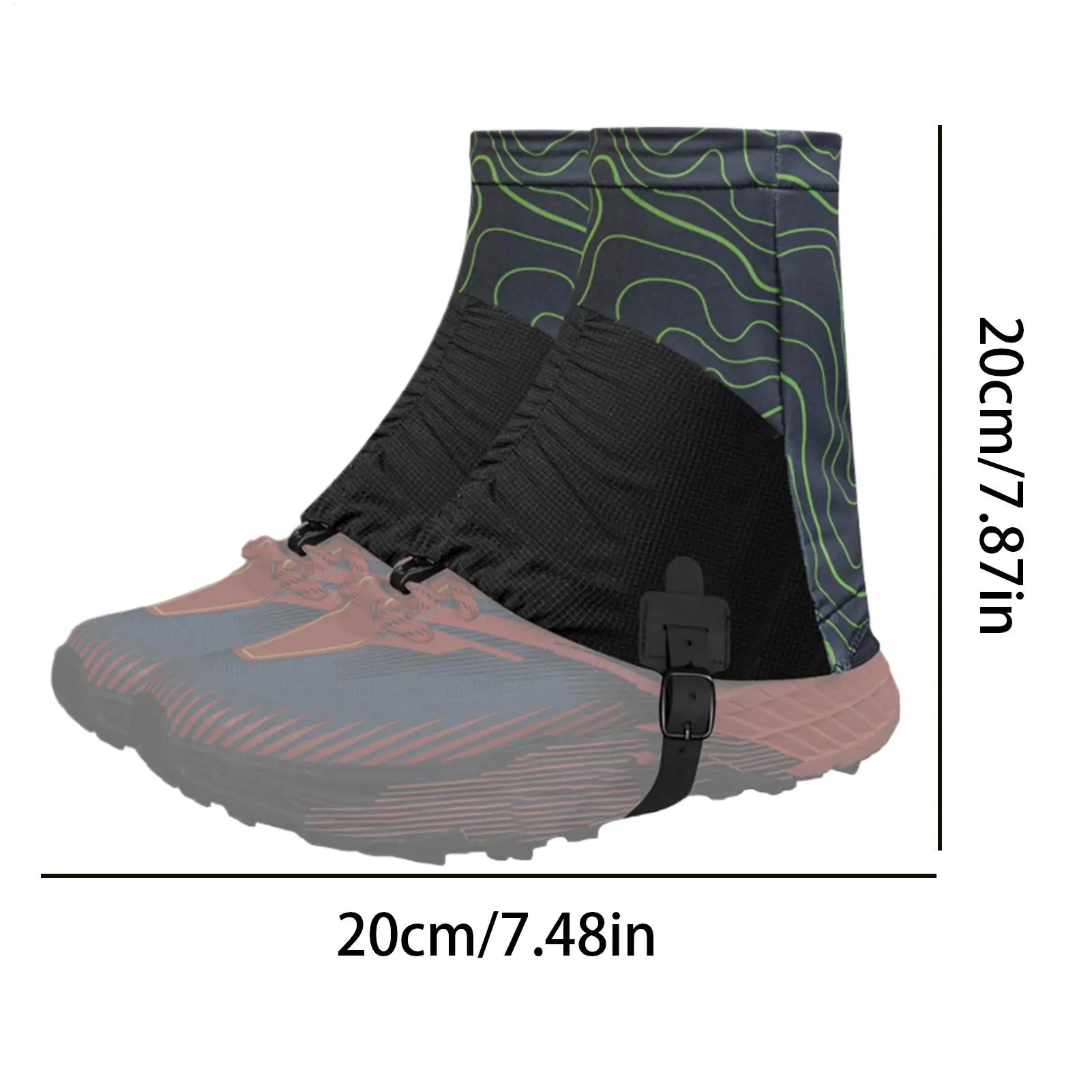 Boot Gaiters Sandproof Breathable Protector 1 Pair Snow Legging Gaiters For Mountaineering Desert Running Camping Outdoor Travel