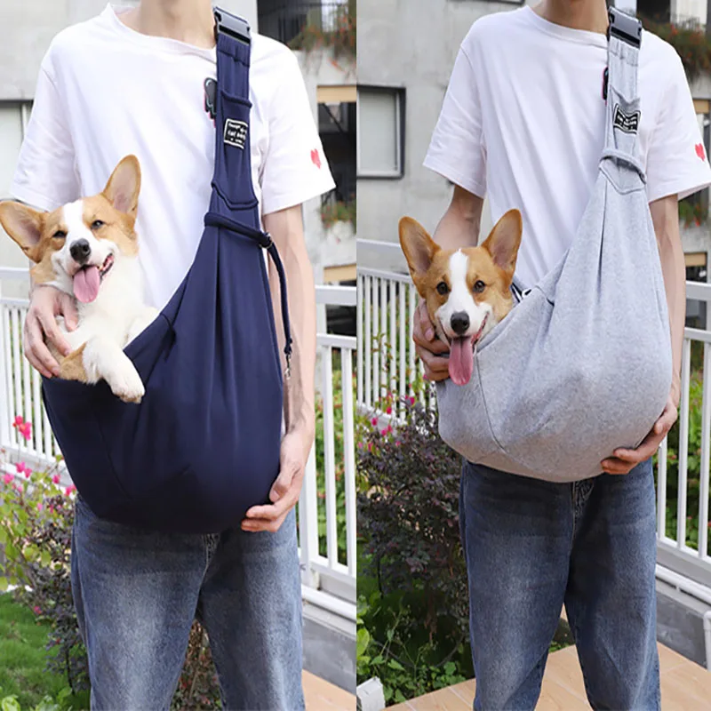 Breathable Pet Go Bag Foldable Dog Backpack Portable Single Shoulder