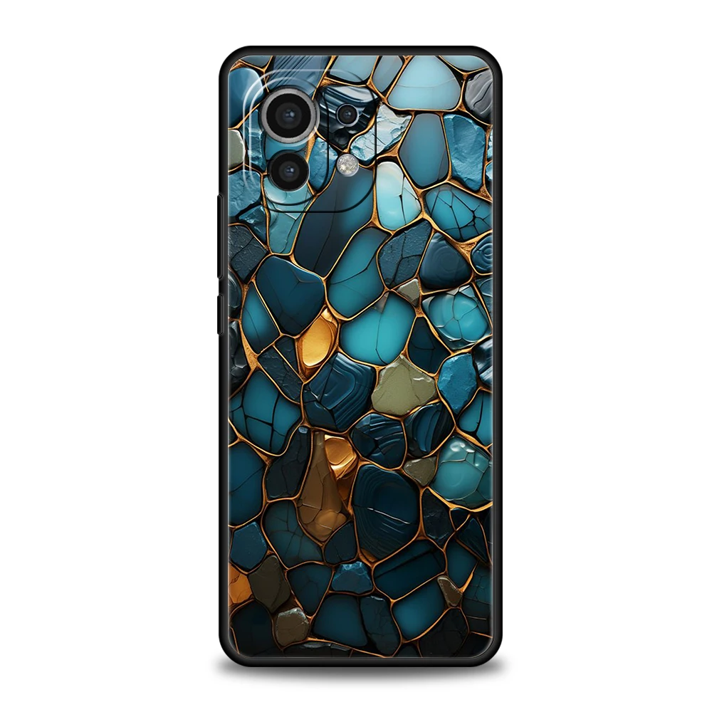 Malerei Marmor Handy hülle für Xiaomi Mi 14 13 12 11 Ultra 13t 12t Poco C51 F3 F4 F5 X3 X4 NFC M3 Pro Lite 5g Silikon hülle – Detail 8