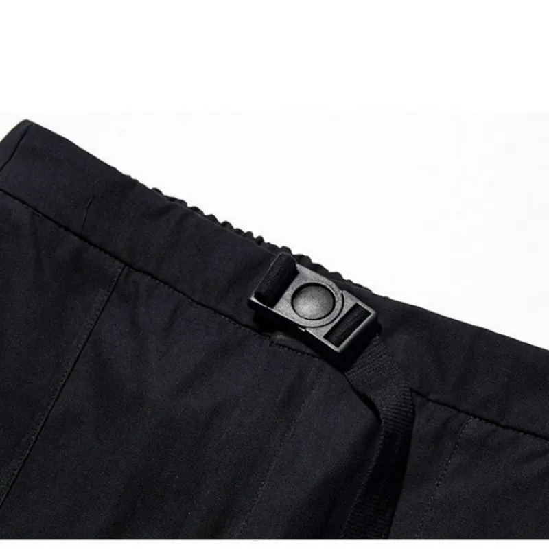 Men Casual Pants Hip-Hop Style Sports Pants Harem Overalls Multi-pocket Ribbon Casual Streetwear men casual pants