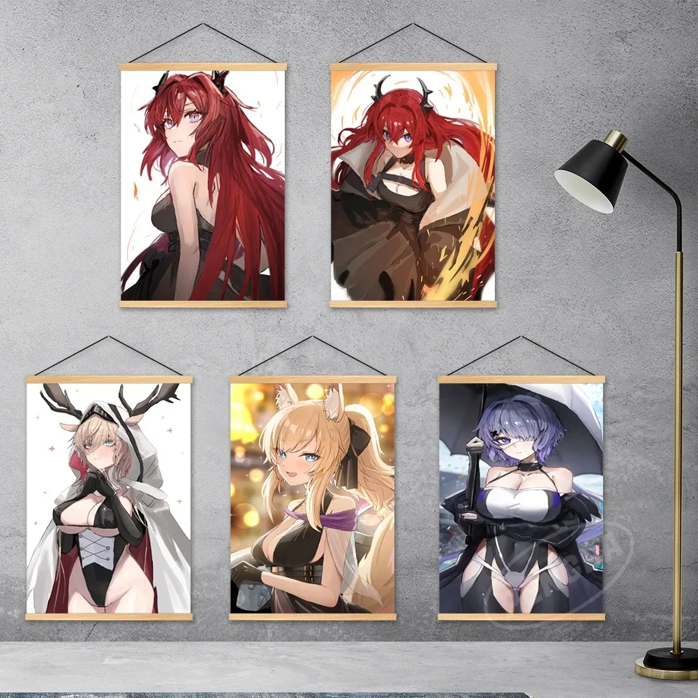 HD arknight холст картины мостима настенное искусство шепот деревянный подвесной плакат принты праманикса модульный аниме домашний декор живопись