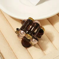 1pc Women’s Low-Profile Hairpin with High-Quality Water-Drop Embellishments, Simple, Curled Hair Accessories. 3