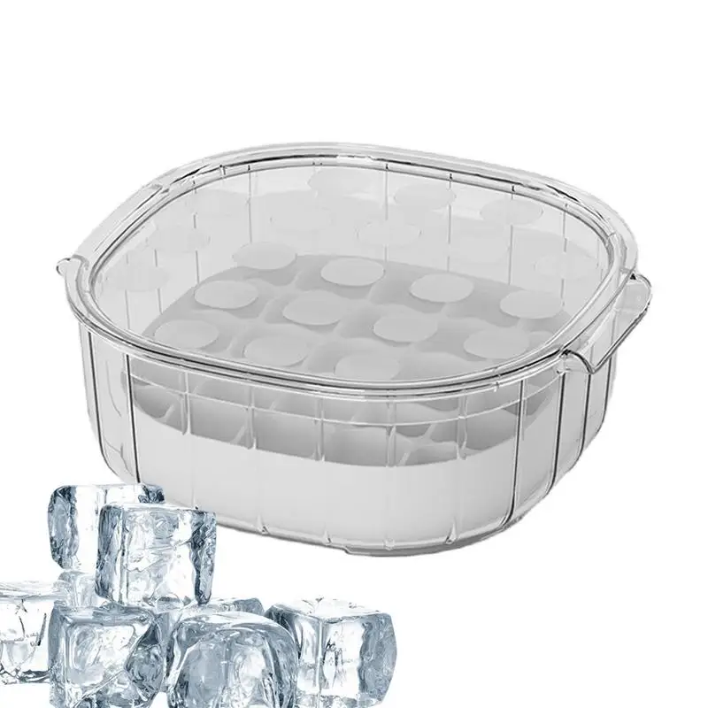 

Silicone Ice Cube Trays Multifunctional Flexible Ice Cube Mold Stackable Ice Maker Mold Cafe Food Grade Ice Molds Kitchen Tools