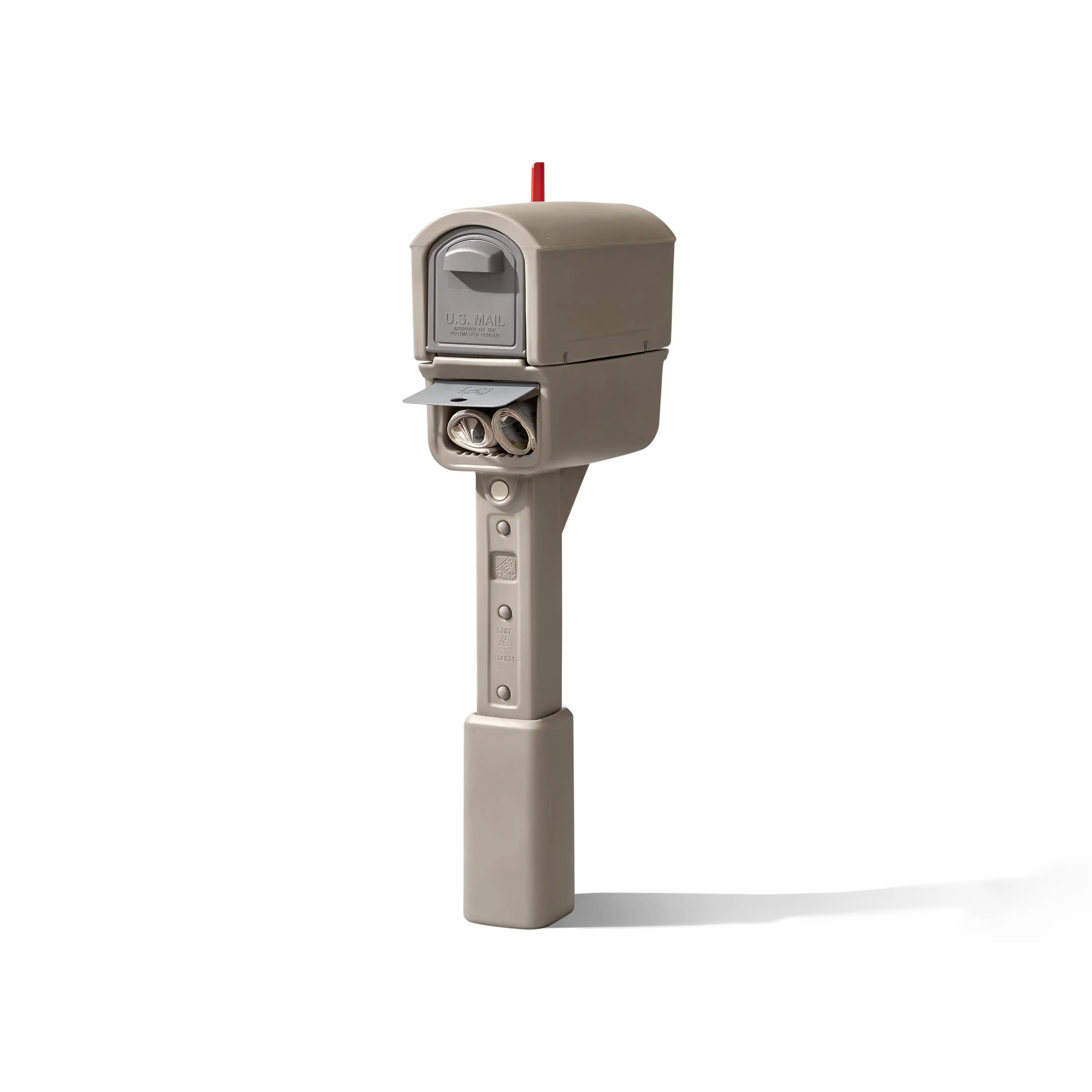 Express Plus Plastic Mailbox Mocha Finish wall mounted mailbox post mount mailbox miniature mailbox locking mailbox