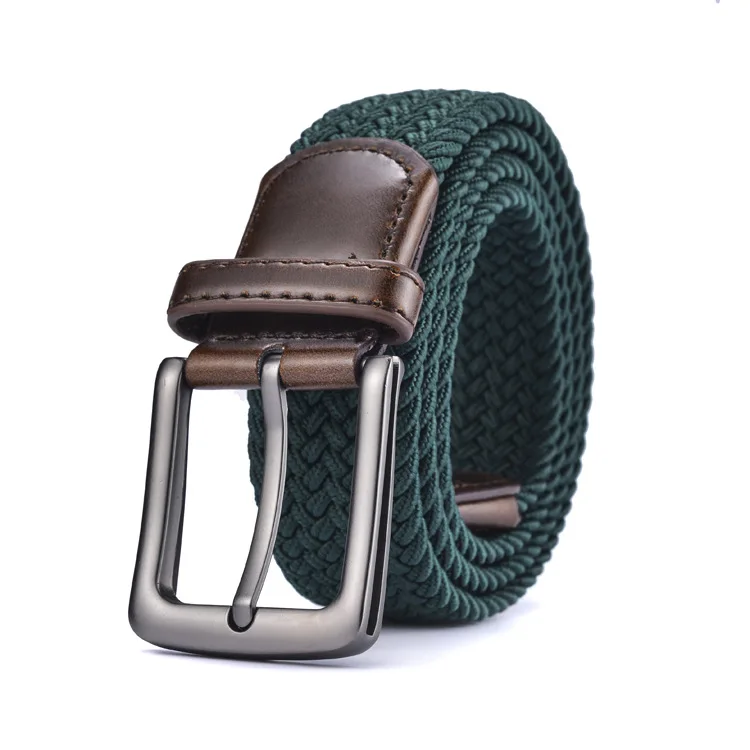 New Men's and Women's Imported Rubber Elastic Woven Belt Tide