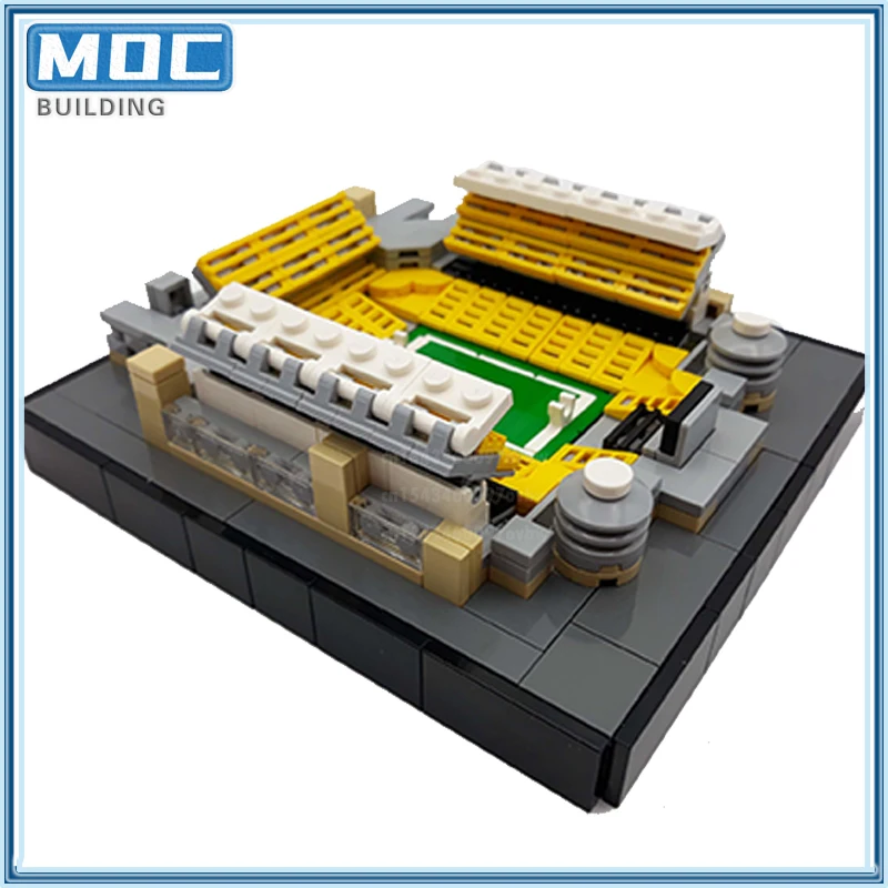 MOC Building Block Mini Football Stadium City Soccer Arena Model
