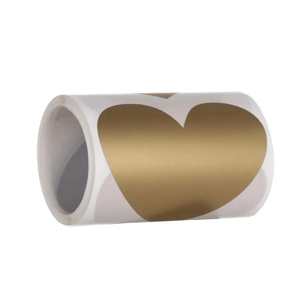 재미있는 게임 파티 용품,  코드 커버, 비즈니스 접착 종이, 사랑 하트 모양 스크래치 오프 스티커 라벨, 롤 카드, 100 개