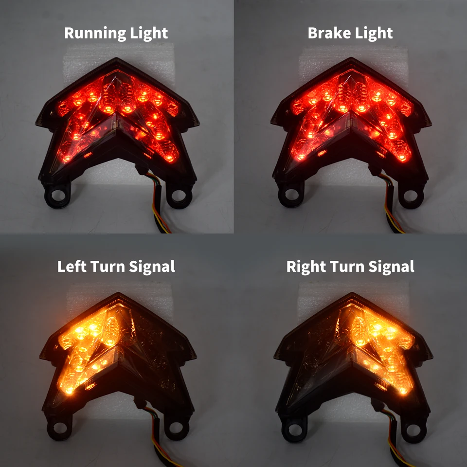 B'z横断幕 LED Turn Signals Integrated Tail Light For Kawasaki Ninja