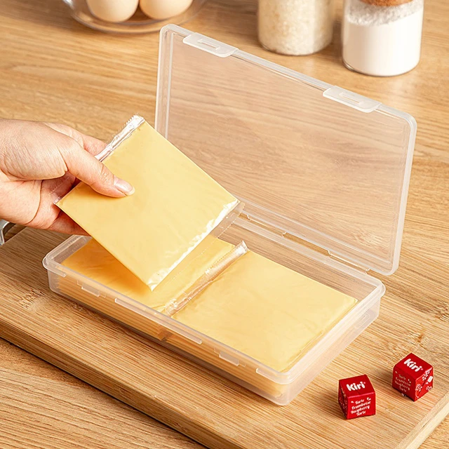 1PCS Butter Cheese Storage Box Portable Refrigerator Fruit