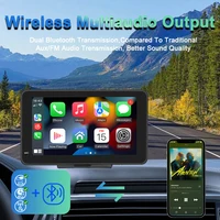 Portable Touch Screen 7inch IPS CarPlay Android Auto Car Radio Multimedia Video Player GPS Navigation  Wifi  Rear View Camera - Image 3