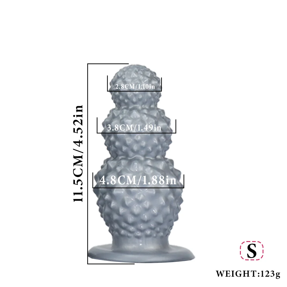 Silicone Anal Plug With Spikes For G-Spot Stimulation Soft Unisex Anal Toy Adult Couple's Teasing For Vaginal Prostate SM Toy18+_voghion.com