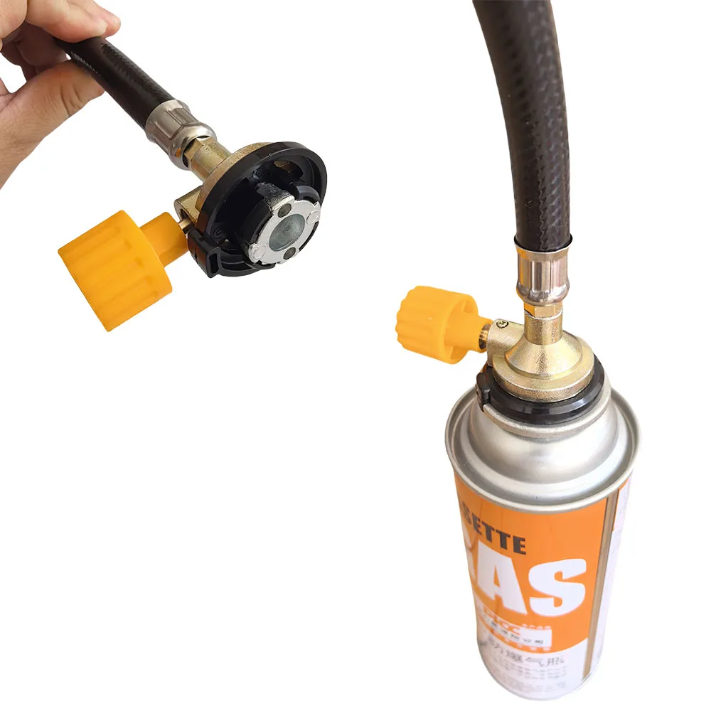 Leakproof Braided Gas Refill Hose with Rubber Adapter and Filling Coupler Accessories