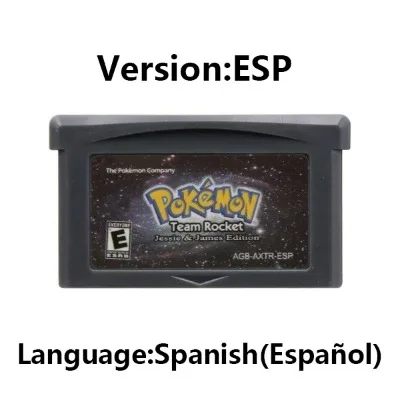 Pokemon GBA series game cartridge,32-bit video game console card,red chapter,Moemon FireRed Emerald for GBA NDS 2