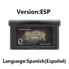 Pokemon GBA series game cartridge,32-bit video game console card,red chapter,Moemon FireRed Emerald for GBA NDS 2