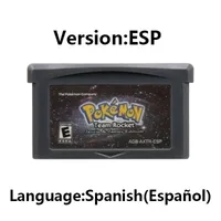 Pokemon GBA series game cartridge,32-bit video game console card,red chapter,Moemon FireRed Emerald for GBA NDS 2