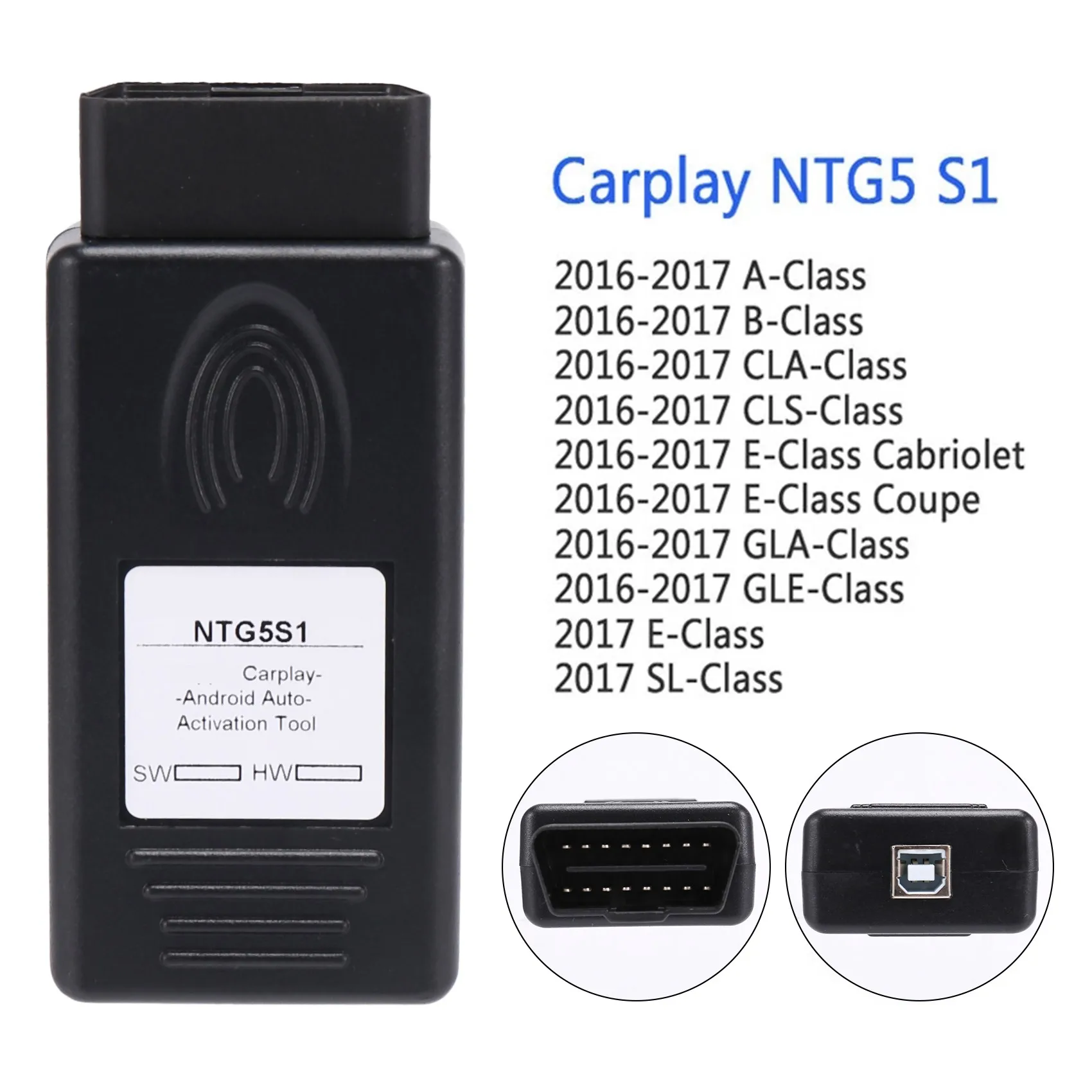 

NTG5S1 NTG5 S1 CarPlay для Apple CarPlay и Android Авто OBD2 инструмент активации для Mercedes Benz 2016-2017