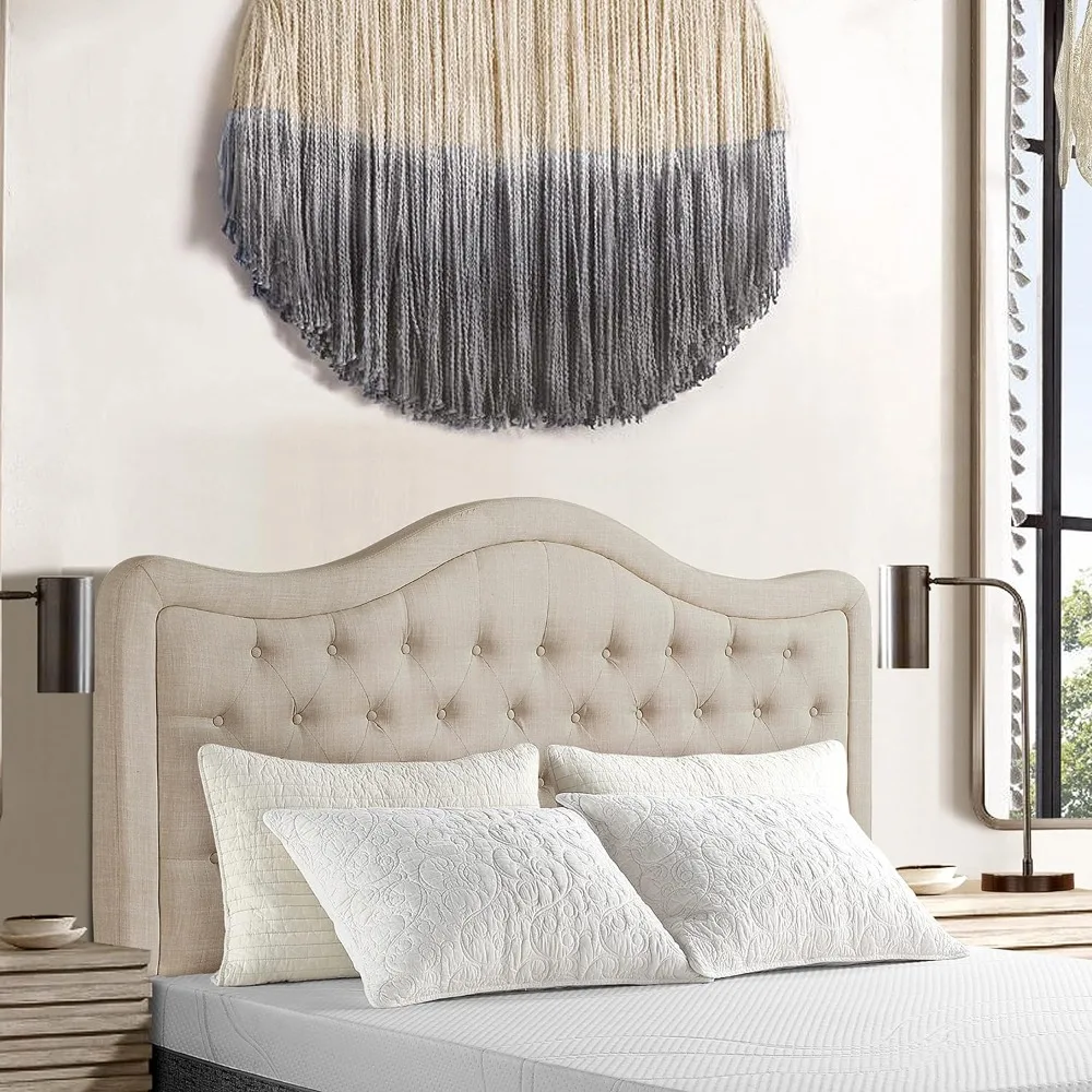 

Adjustable Headboard, Polyester Tufted Button Contemporary for Bed, Adjustable Headboard