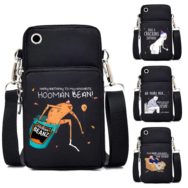 

Женская мини-сумка, Забавный кошелек Hooman Bean, кошелек для монет с днем рождения, Женская мини-сумка через плечо с принтом My Favourite